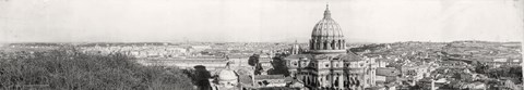Framed Rome from Vatican 1909 Print