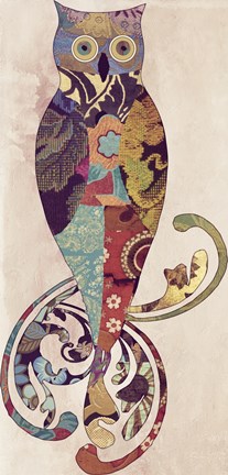 Framed Psychedelic Owl Print