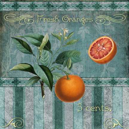 Framed Fresh Oranges Print