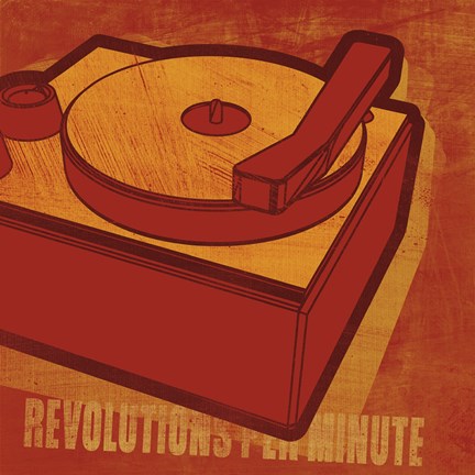 Framed Revolutions per Minute Print