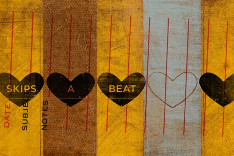 Framed Skips a Beat Print