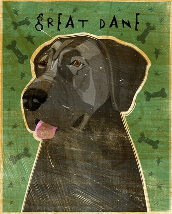 Framed Great Dane 5 Print