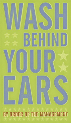 Framed Wash Behind Your Ears Print