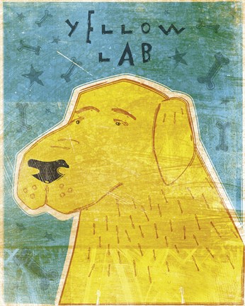 Framed Lab (yellow) Print