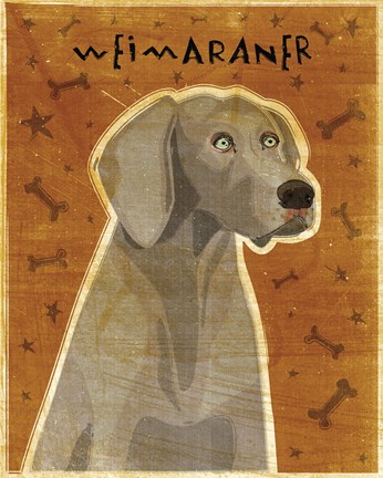 Framed Weimaraner Print