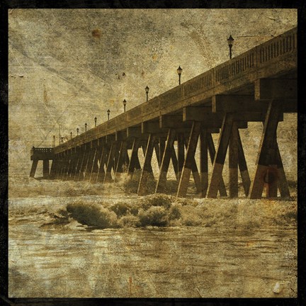 Framed Ocean Pier No. 2 Print