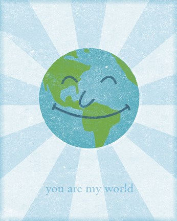 Framed World II Print