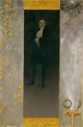 Framed Actor Josef Lewinsky As Carlos In Goethe&#39;S &quot;&quot;Clavigo&quot;&quot;, 1895 Print
