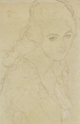 Framed Study For The Painting &quot;&quot;Portrait Ria Munk III&quot;&quot;, 1917-1918 Print