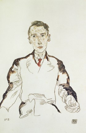 Framed Portrait of Dr. Heinrich Rieger, 1917 Print