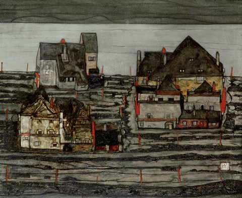 Framed Suburb I, 1914 Print