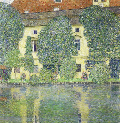 Framed Schloss Kammer Am Attersee Iii (Wasserschloss), 1910 Print