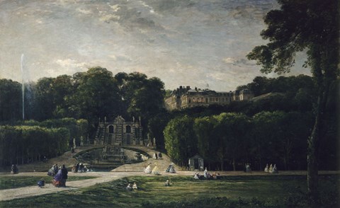 Framed Park At Saint-Cloud, 1865 Print