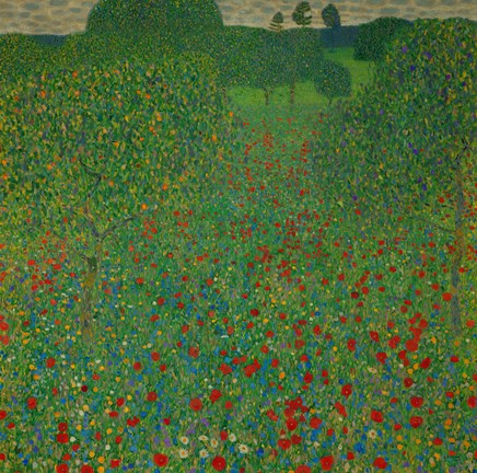 Framed Field Of Poppies, 1907 Print