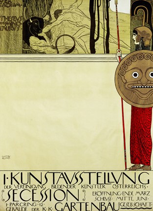 Framed Poster for the First Art Exhibition of the &quot;&quot;Secession&quot;&quot; Art Movement Print