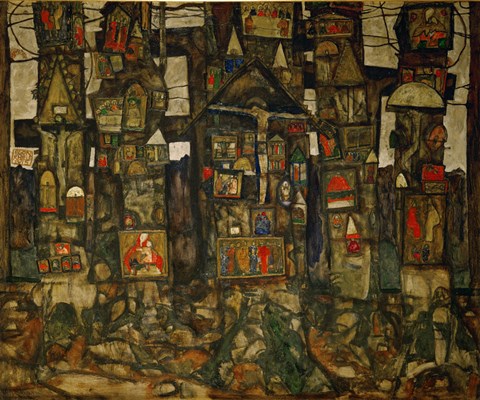 Framed Waldandacht (Shrines In The Wood), 1915 Print