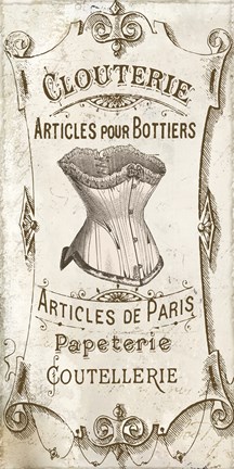 Framed Signes Francais III Print