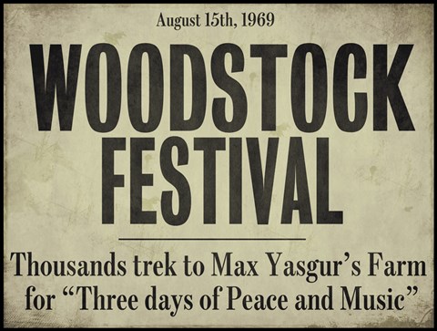 Framed Woodstock Print