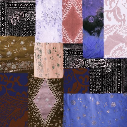 Framed Afrikan Batik IV Print