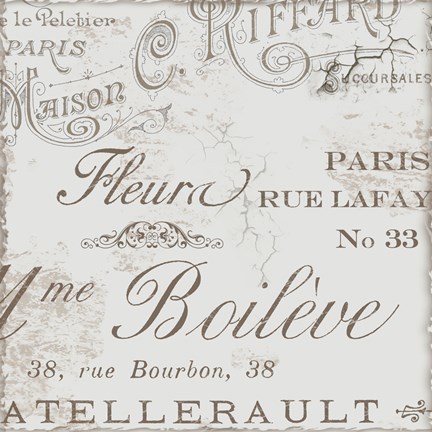 Framed Bon Mots I Print