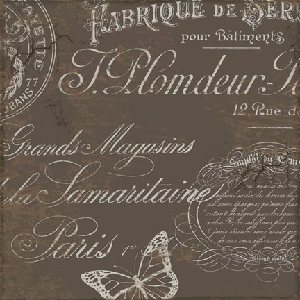 Framed Bon Mots II Print