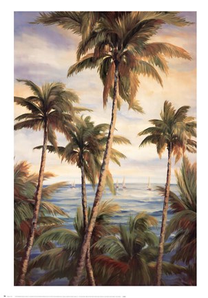 Framed Tropical Paradise I Print
