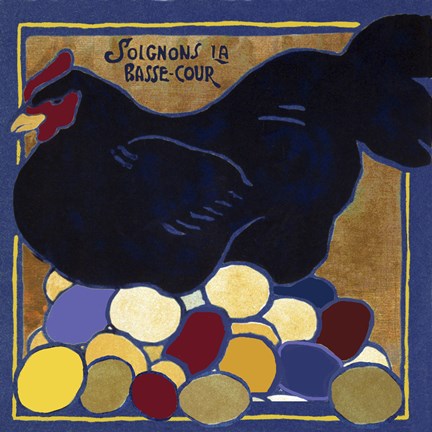 Framed Poulets I Print