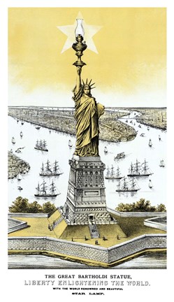Framed Statue of Liberty Print