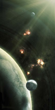 Framed Barren world Print