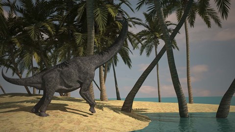 Framed Large Brachiosaurus Print