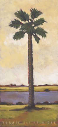 Framed Summer Day Palm One Print