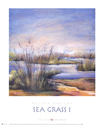 Framed Sea Grass I Print