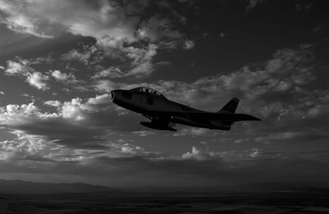 Framed F-86F Sabre Print