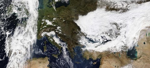 Framed Eastern and Southern Europe Print