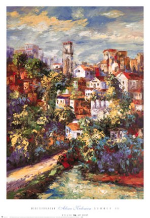 Framed Mediterranean Summer III Print