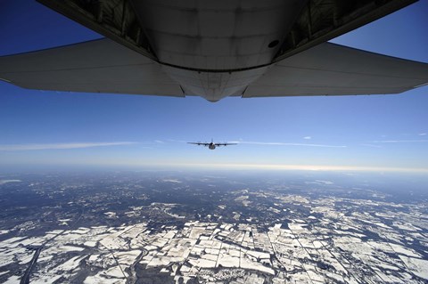 Framed Two EC-130J Commando Solo Print