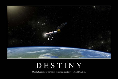 Framed Destiny: Inspirational Quote and Motivational Poster Print
