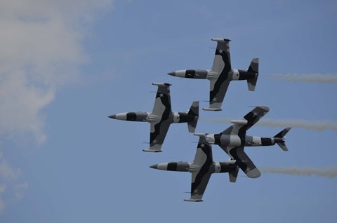 Framed Black Diamond Jet Team Print