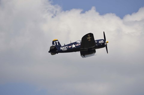 Framed Vought F4U Corsair Print