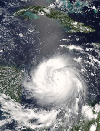 Framed Hurricane Felix Print