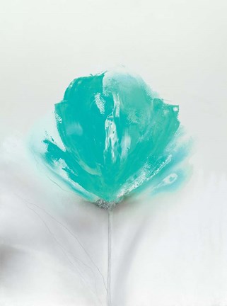 Framed Aqua Sorbet I Print