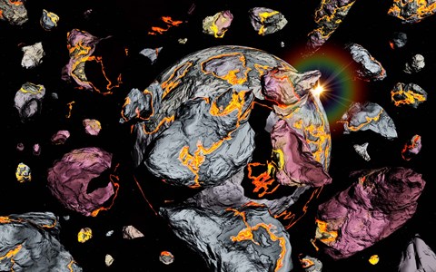 Framed Creation of a New Planet Print