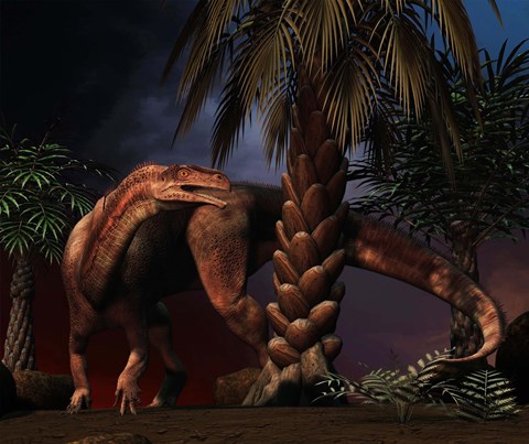 Framed Plateosaurus Print