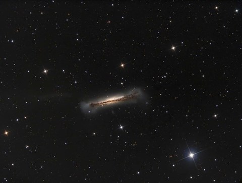 Framed NGC 3628, the Hamburger Galaxy Print