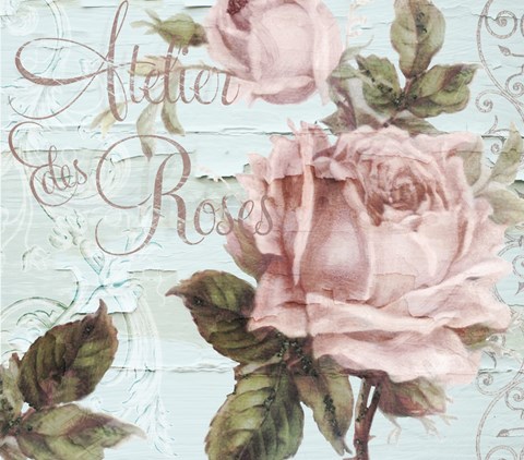 Framed Atelier De Roses Print