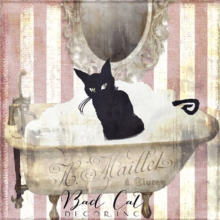 Framed Bad Cat II Print