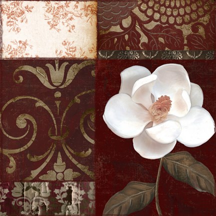 Framed Flores Blancas IV Print