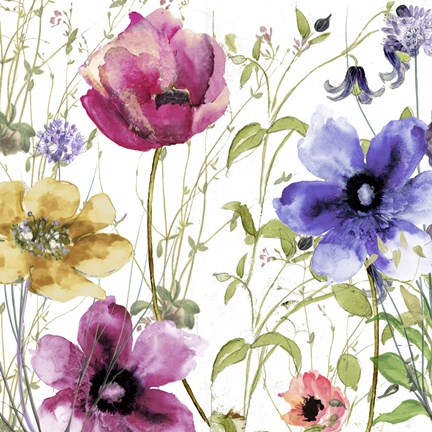 Framed Summer Diary I Print