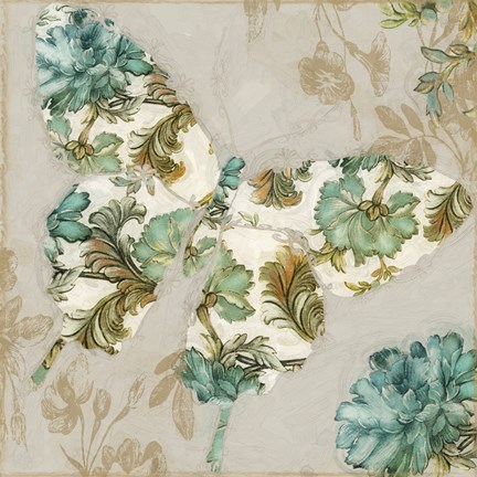 Framed Winged Tapestry II Print