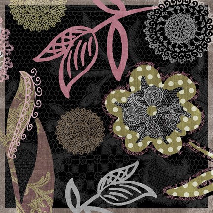 Framed Daisy Cartwheels II Print